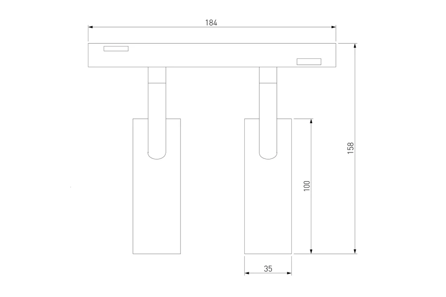 Трековый светильник Slim Magnetic Dual (изображение №14)