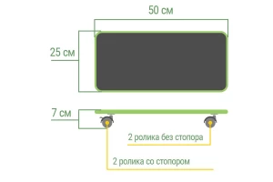 Подставка для системного блока VMMGAME Skate Dark Black