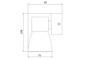 Второе фото. Светильник настенный Cono