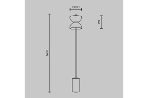 Второе фото. Торшер LED Modern Kyoto