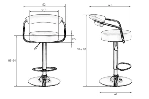 Второе фото. Стул барный DOBRIN Marta