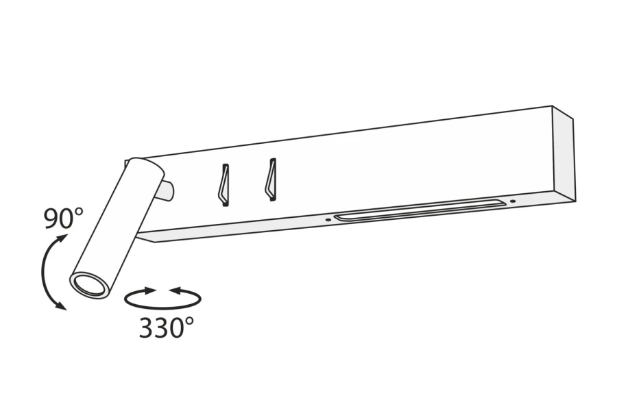 Бра LED MAYTONI Ceiling & Wall Comodo 5 кв.м (изображение №6)