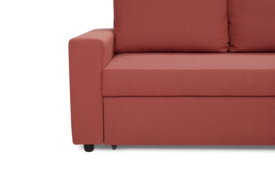 Угловой диван-кровать - аналог IKEA VILASUND, 235х90х155 см, розовый (изображение №9)