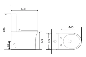 Второе фото. Унитаз-компакт AGGER AT01000