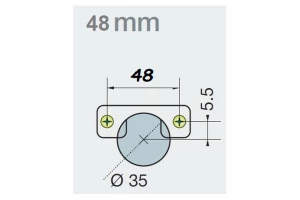 Второе фото. Комплект петель Titus T-type