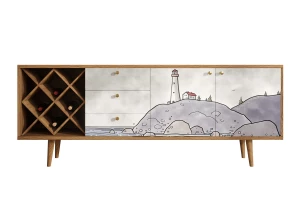 Комод удлинённый Berber