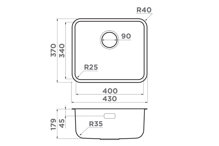 Мойка врезная OMOIKIRI Omi 43 (изображение №2)