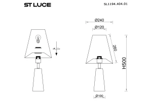 Второе фото. Лампа прикроватная Earthy