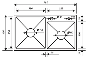 Второе фото. Мойка врезная MR-7843