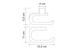 Держатель туалетной бумаги WasserKRAFT Kammel