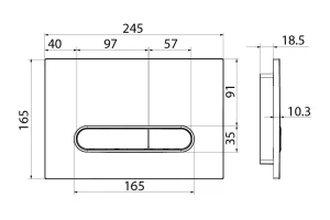 Второе фото. Клавиша смыва универсальная IDDIS Unifix