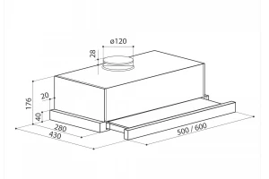 Второе фото. Вытяжка LEX HUBBLE G 2M 600