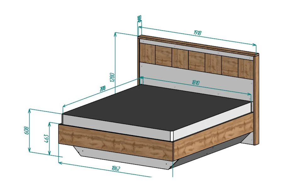 Кровать с подъёмным механизмом Аризона (изображение №7)