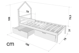 Кровать-домик детская мини Svogen