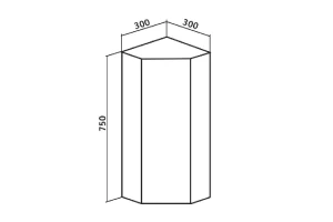 Второе фото. Шкаф навесной с зеркалом RUNO Кредо