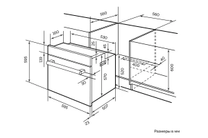 Второе фото. Электрический духовой шкаф LEX EDM