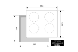 Индукционная варочная панель LEX EVI 640-2