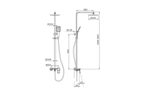 Второе фото. Смеситель с верхним душем IDDIS Bild