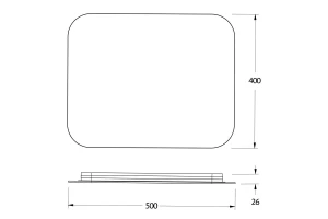 Второе фото. Зеркало с LED-подсветкой Opti