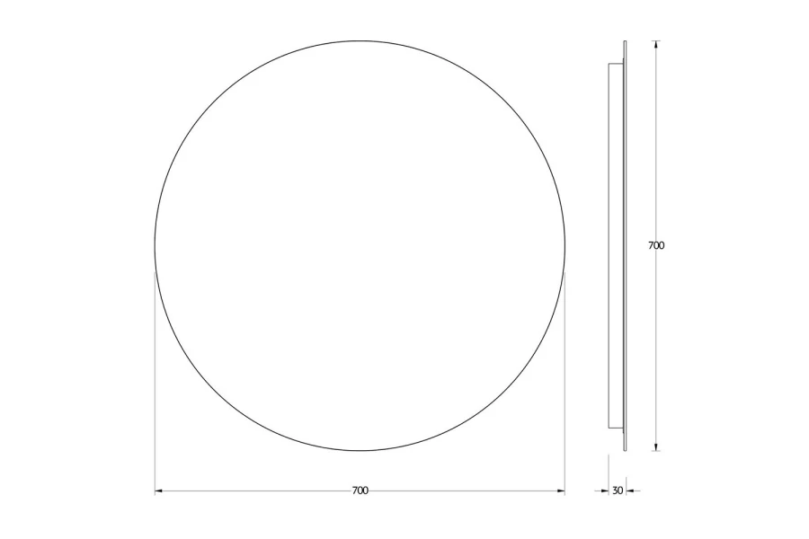 Зеркало настенное с LED-подсветкой EVOFORM Ledshine (изображение №6)