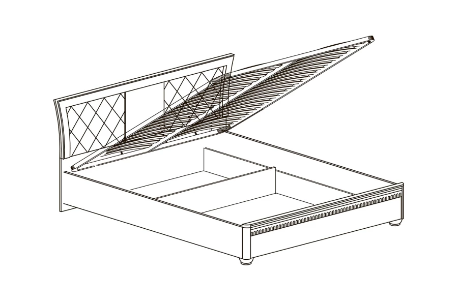 Лючия кровать с подъемным механизмом