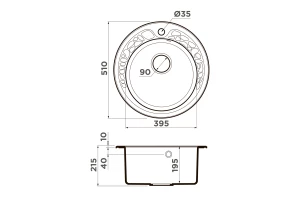 Второе фото. Мойка врезная OMOIKIRI Tovada 51
