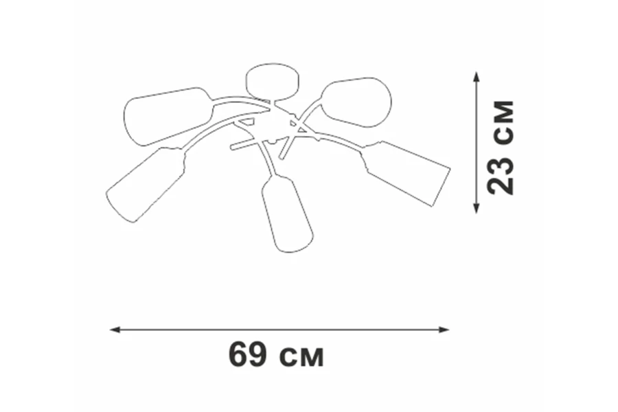 Люстра V2850-1/5PL (изображение №7)