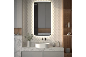 Второе фото. Зеркало с LED-подсветкой Aura