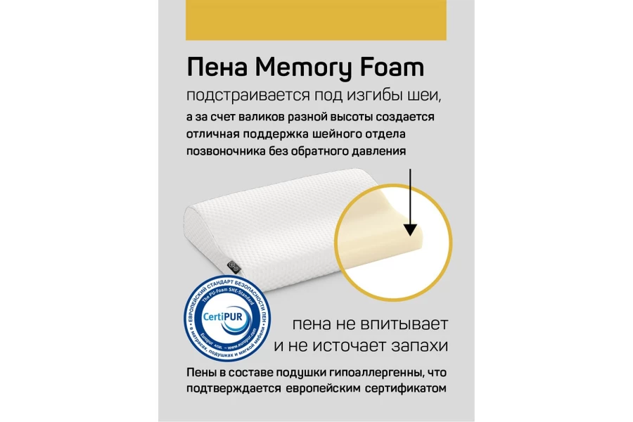 Подушка IQ SLEEP Orto 32х48 см (изображение №3)