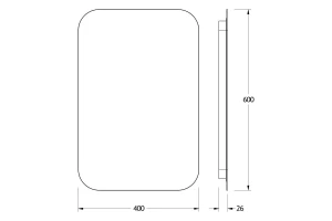Второе фото. Зеркало с LED-подсветкой Opti
