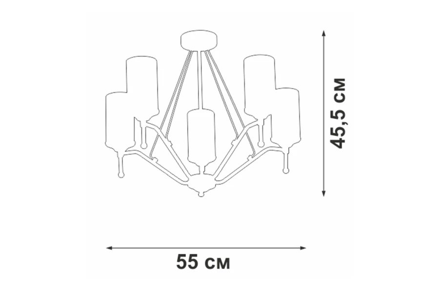 Люстра V4964-9/5PL (изображение №5)