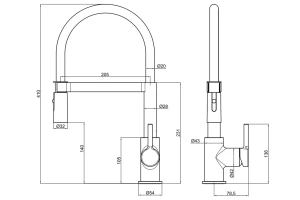 Второе фото. Смеситель FRANKE Lina Semi-pro