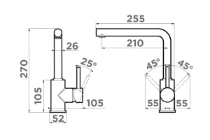 Второе фото. Смеситель OMOIKIRI Nakagawa-BN