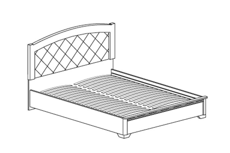 Кровать без подъёмного механизма Парма (изображение №3)