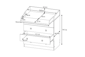 Второе фото. Комод Звёздное сияние