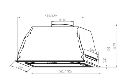 Вытяжка LEX GS BLOC P 900 WHITE