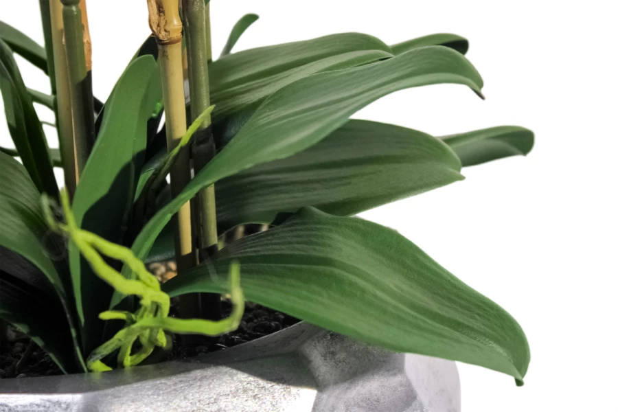 Искусственное растение в кашпо полусфера Орхидея Фаленопсис (изображение №3)