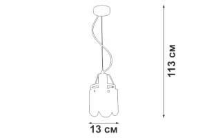 Второе фото. Люстра VITALUCE V5327-1/1S