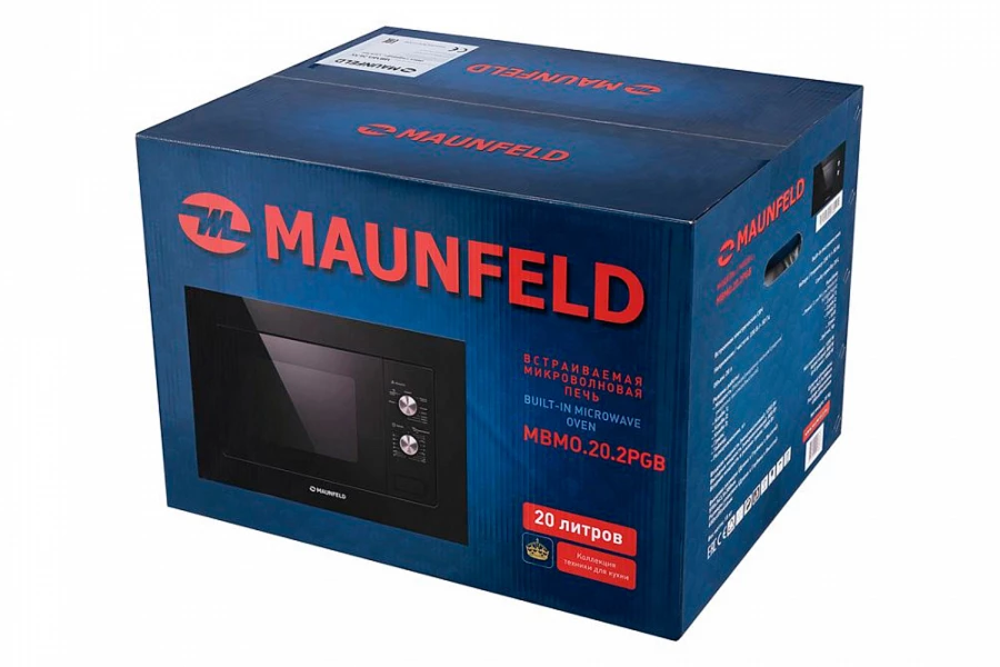 Встраиваемая микроволновая печь MAUNFELD MBMO 20.2PGB (изображение №9)