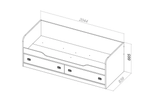 Второе фото. Детская кровать Пилигрим