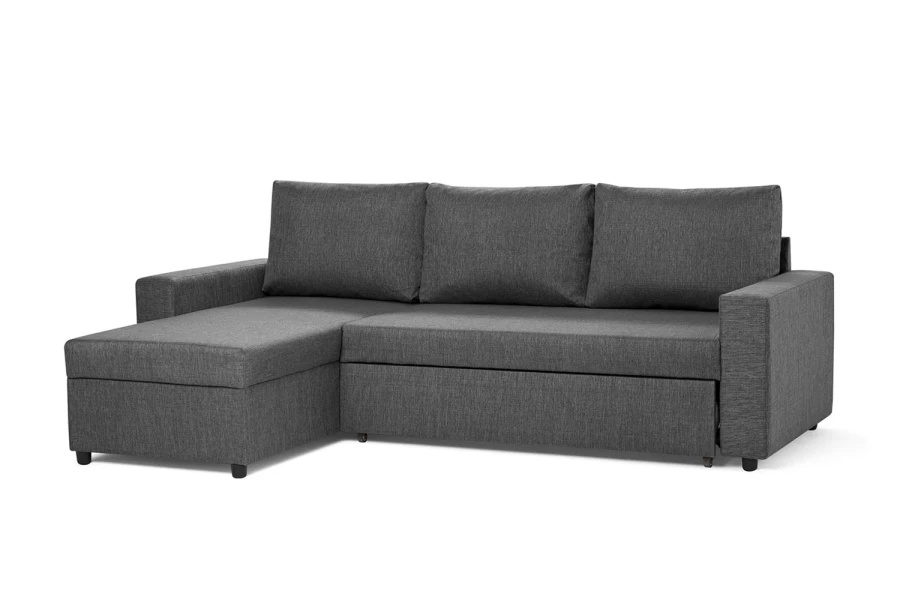 Угловой диван-кровать - аналог IKEA VILASUND, 235х90х155 см, серый (изображение №1)