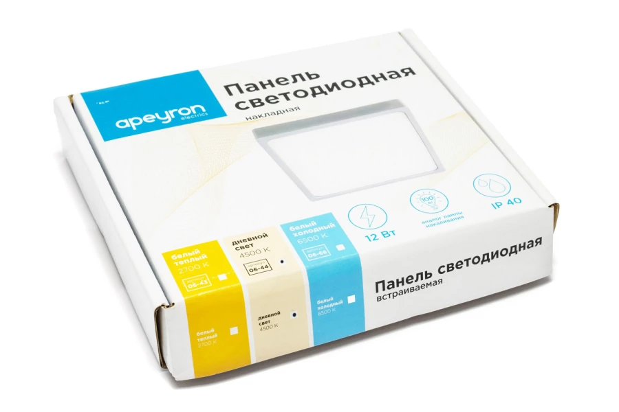 Светодиодная панель накладная LED Apeyron electrics 06-44 (изображение №3)