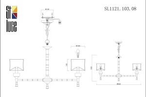 Второе фото. Люстра Oleo