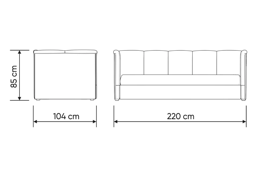 Диван-кровать с подъёмным механизмом Bowl (изображение №5)