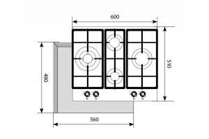 Второе фото. Газовая панель LEX GVG 643C