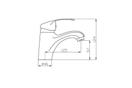 Смеситель для раковины AGGER Glad A1502100