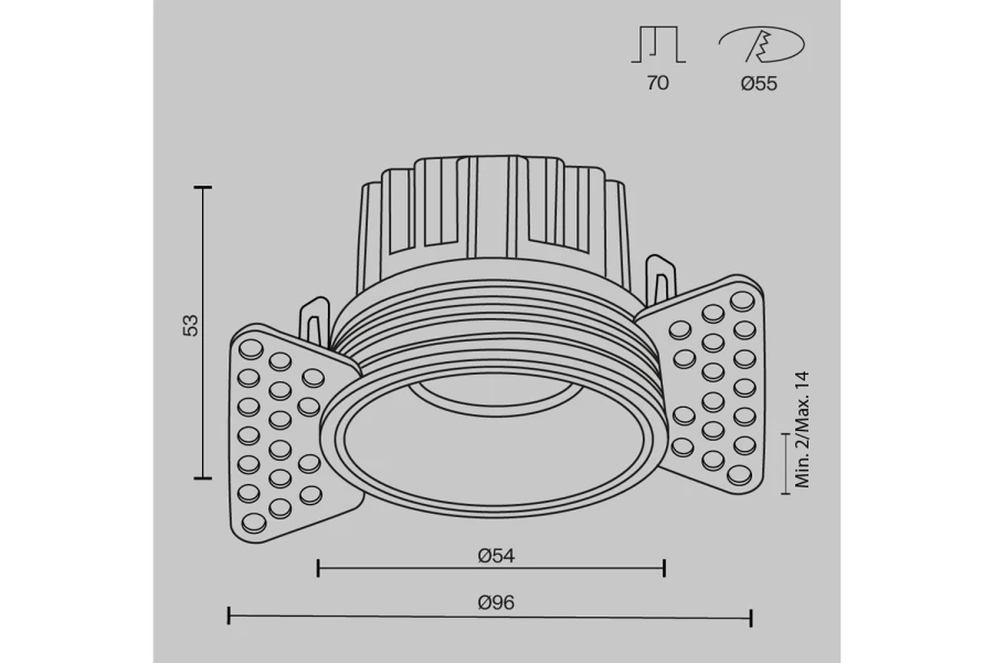 Светильник встраиваемый Downlight Round (изображение №12)