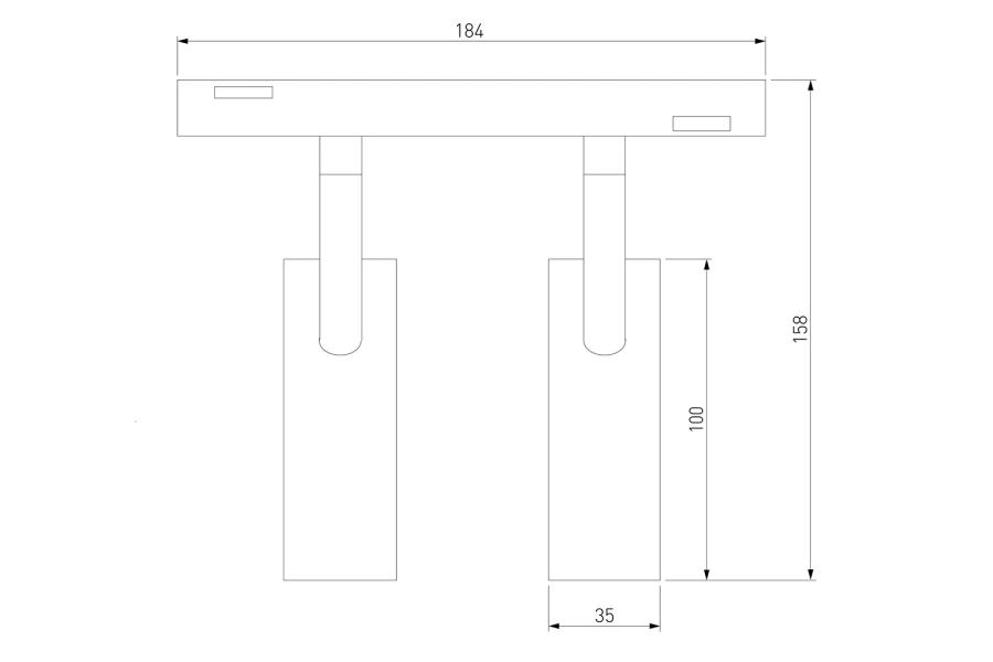 Трековый светильник Slim Magnetic Dual (изображение №7)