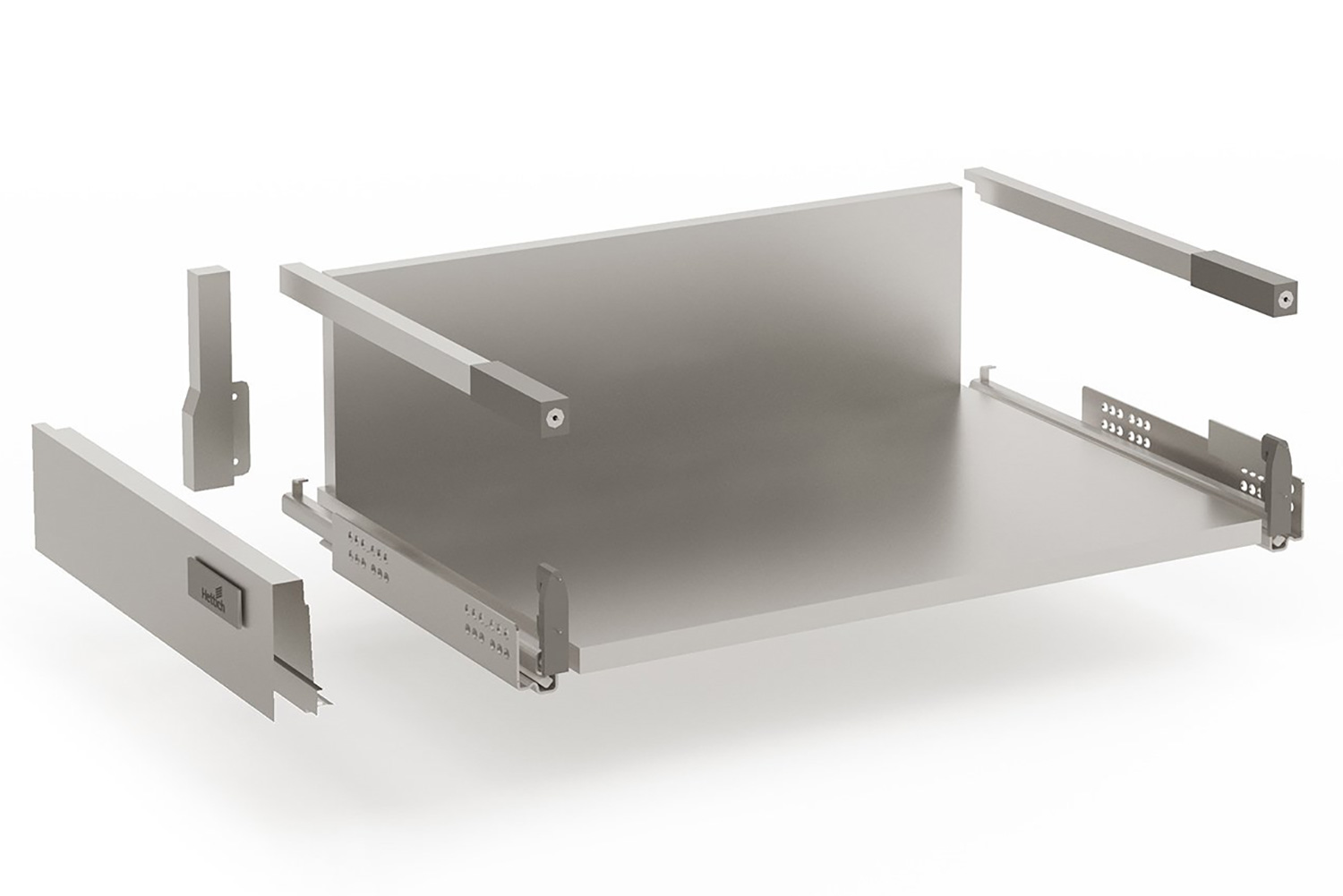 Выдвижной ящик высокий шкафа 60 см с push to open полного выдвижения Hettich InnoTech