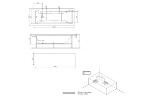 Второе фото. Ванна пристенная AM.PM Gem